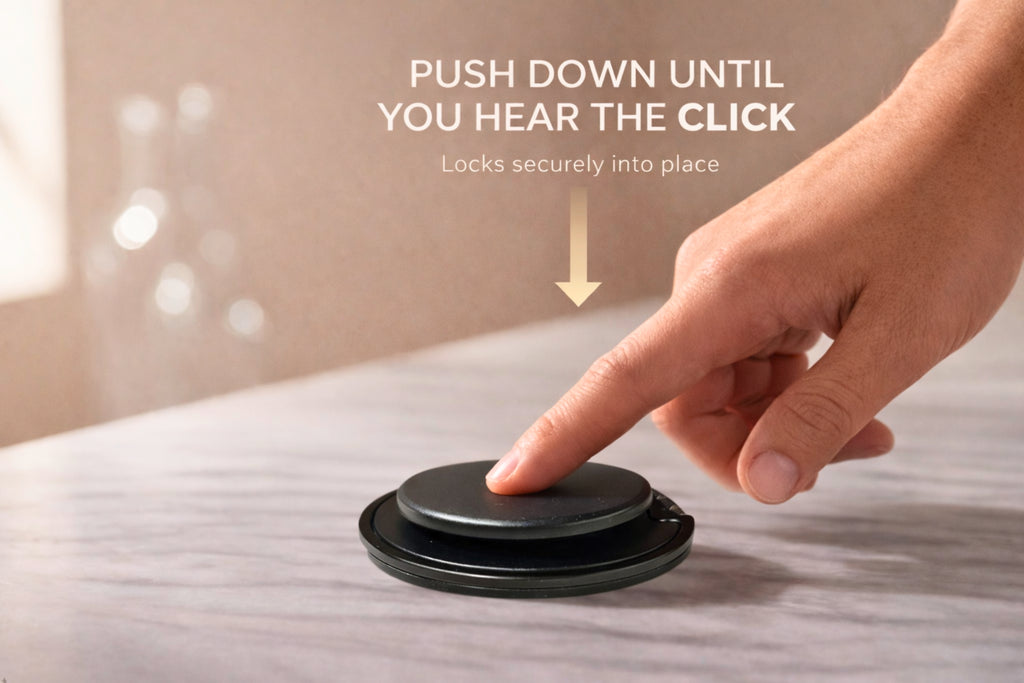 ROTAN MagSafe Magnetic Phone Grip | Secure One-Handed Hold - Piano Black