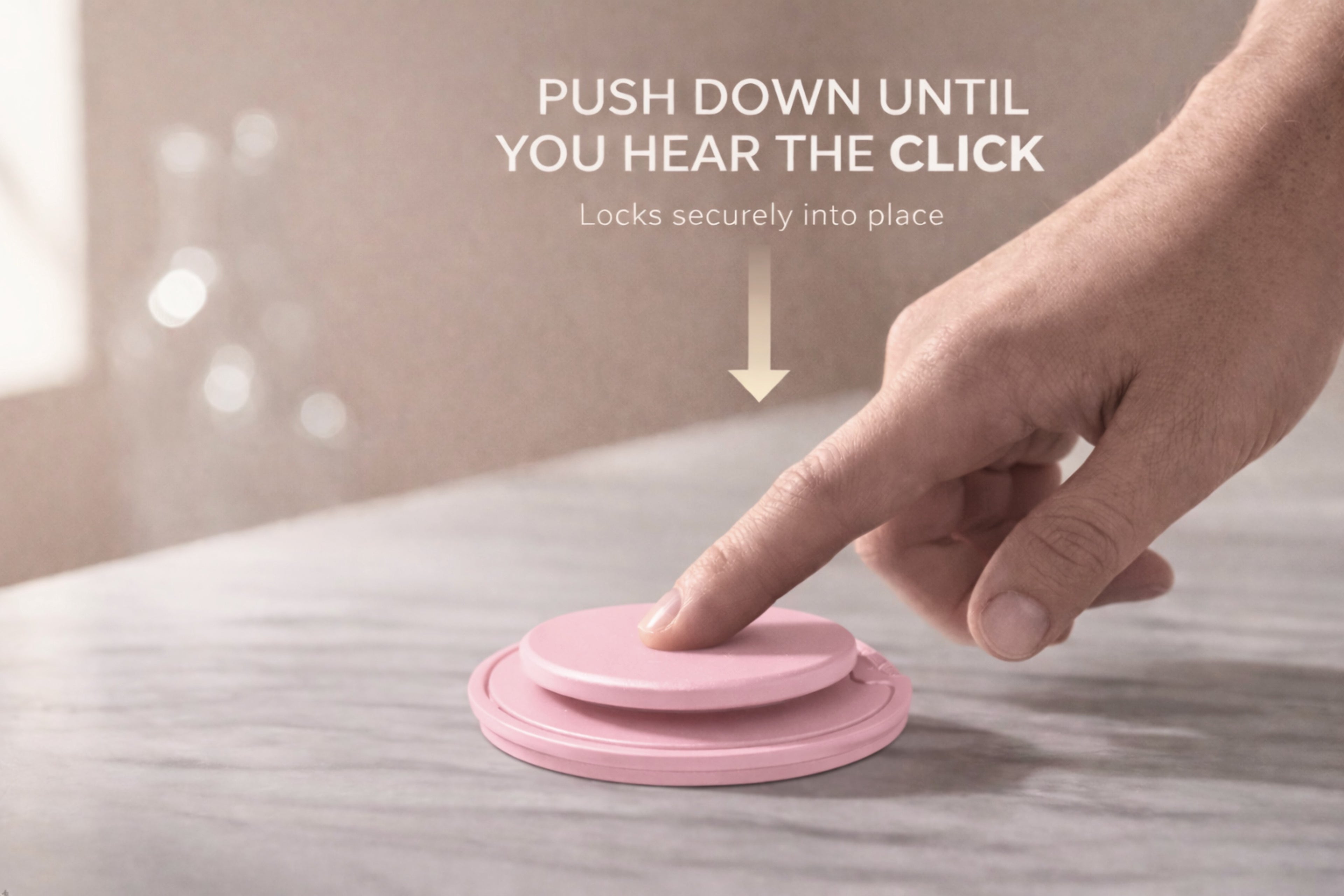 ROTAN MagSafe Magnetic Phone Grip | Secure One-Handed Hold - Blush Pink