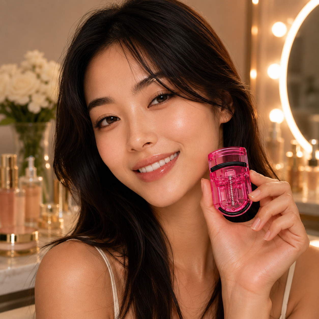 ROTAN Mini Lash Curler — Color Collection | Hot Pink