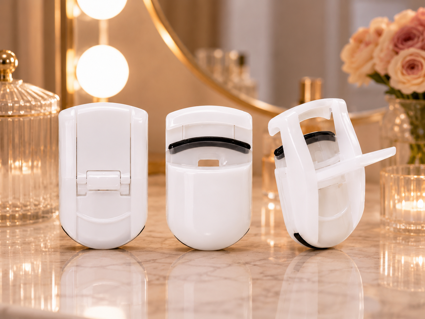 ROTAN Mini Lash Curler — Color Collection | Pearl White