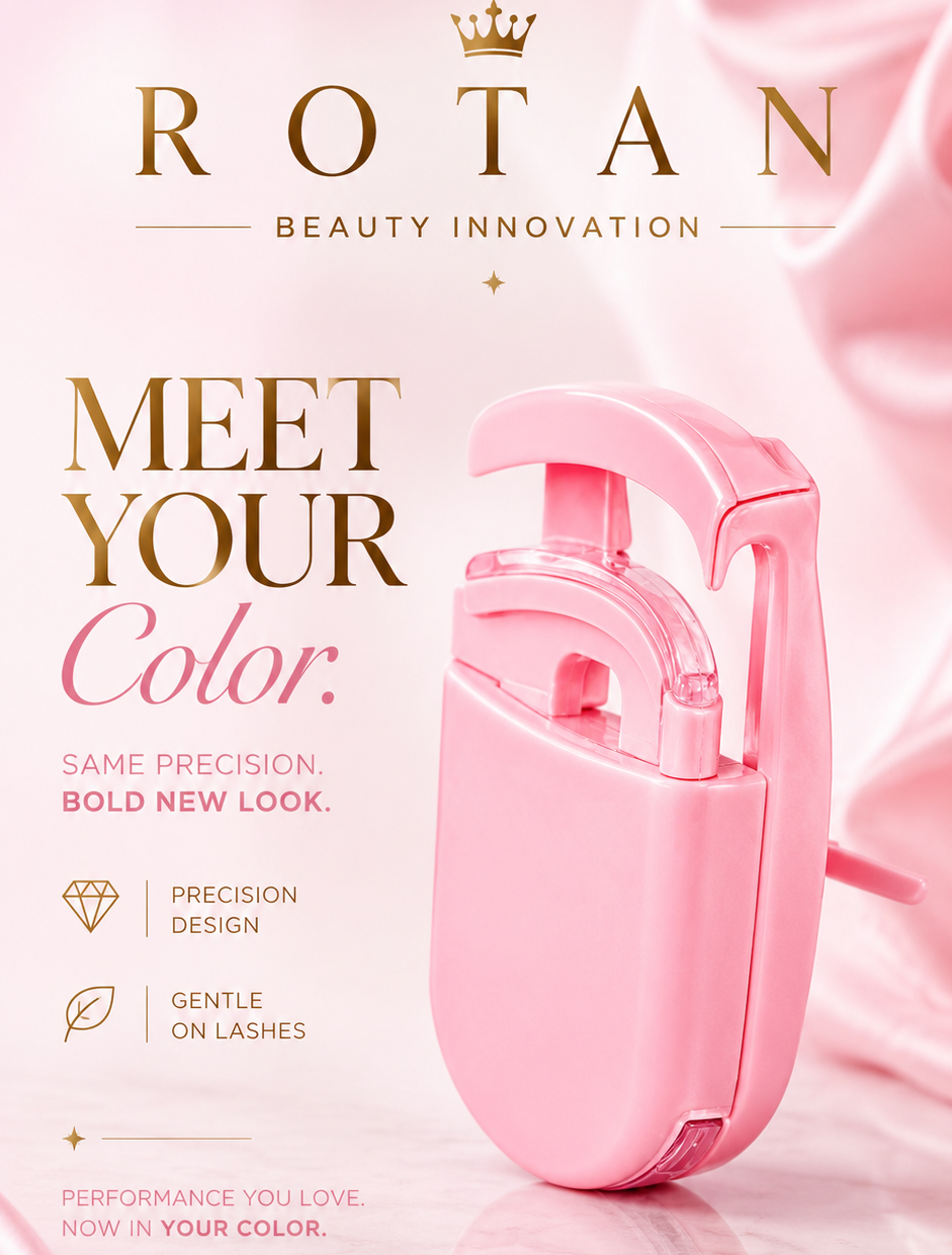 ROTAN Mini Lash Curler — Color Collection | Baby Pink
