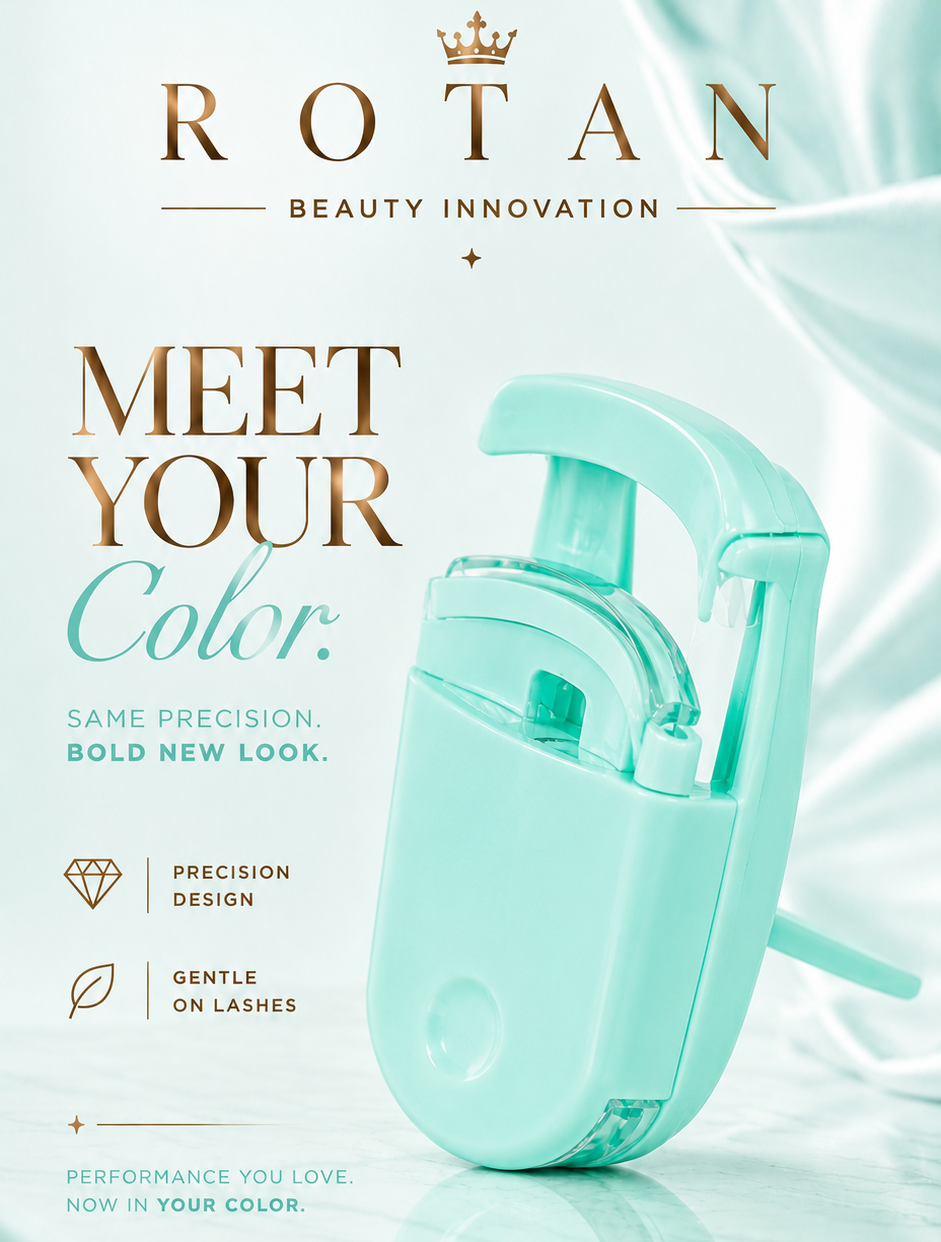 ROTAN Mini Lash Curler — Color Collection | Mint Green