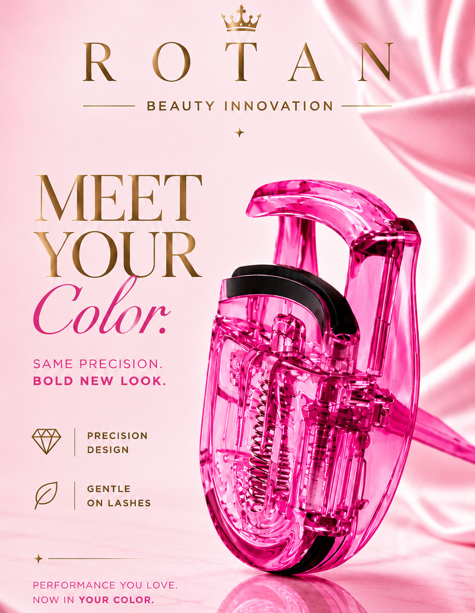 ROTAN Mini Lash Curler — Color Collection | Hot Pink