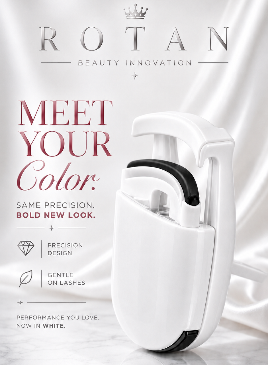 ROTAN Mini Lash Curler — Color Collection | Pearl White