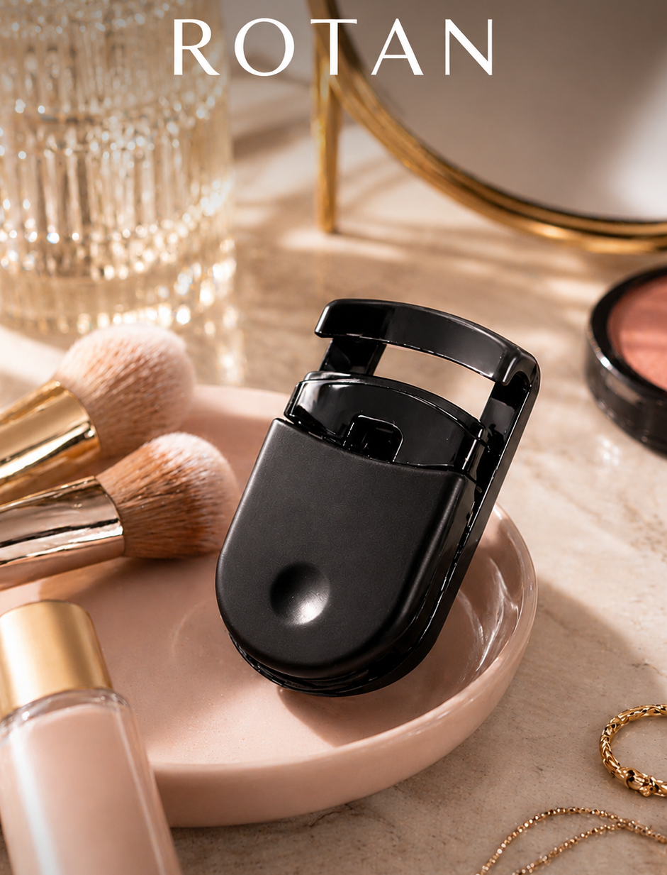 ROTAN Mini Lash Curler — Color Collection | Piano Black