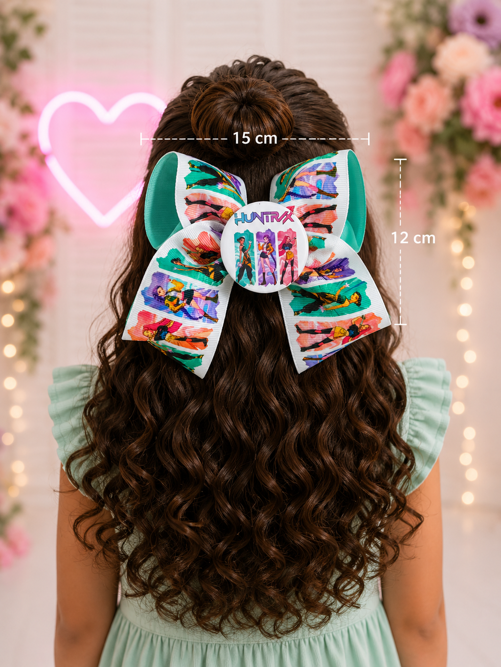 ROTAN Handmade Statement Hair Bow | Large Boutique Bow - Mint