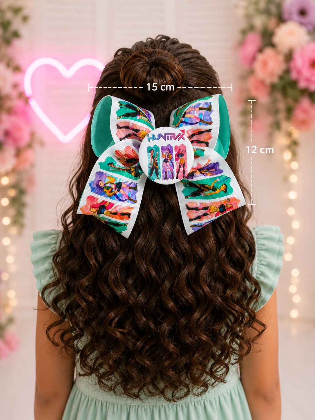 ROTAN Handmade Statement Hair Bow | Large Boutique Bow - Mint