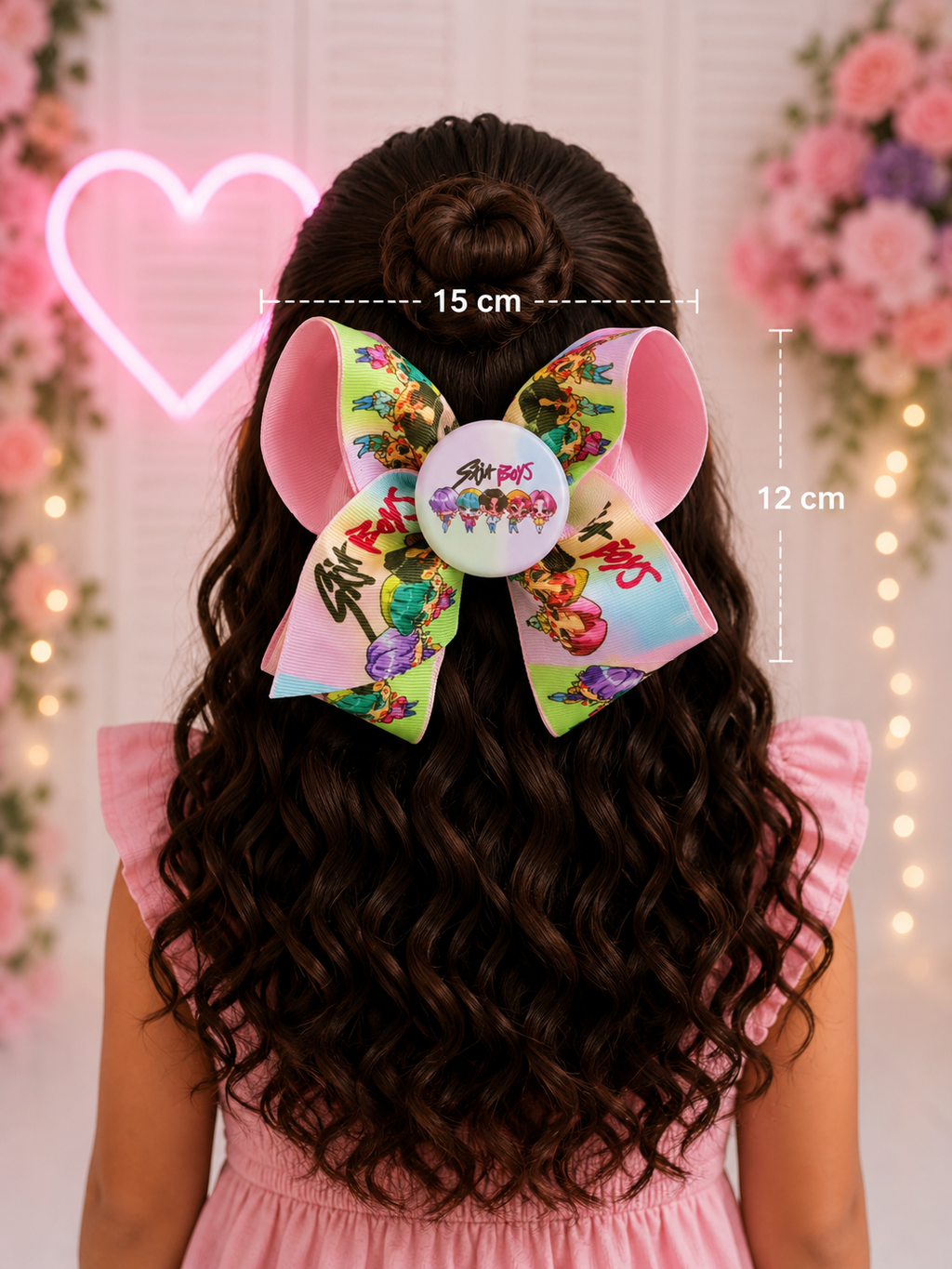 ROTAN Handmade Statement Hair Bow | Large Boutique Bow - PINK