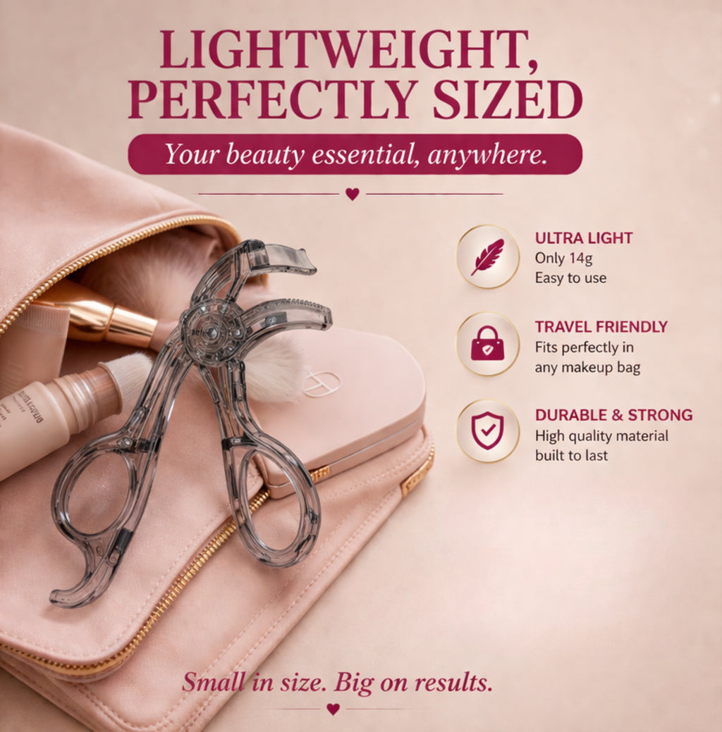 ROTAN PRO Eyelash Curler with Built-In Comb