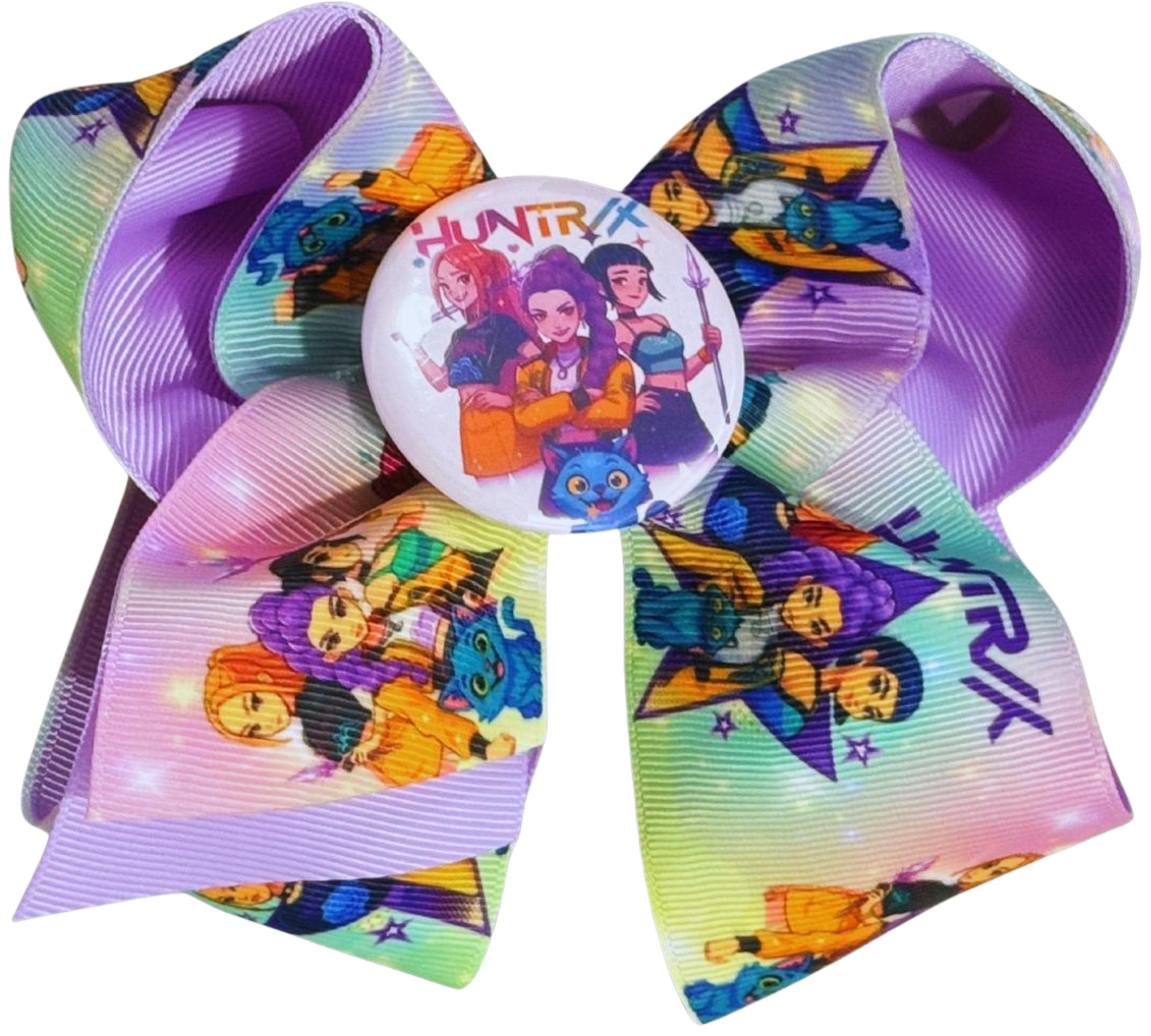 ROTAN Handmade Statement Hair Bow | Large Boutique Bow - Purple