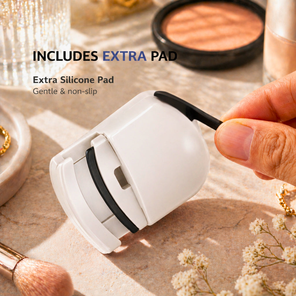 ROTAN Mini Lash Curler — Color Collection | Pearl White