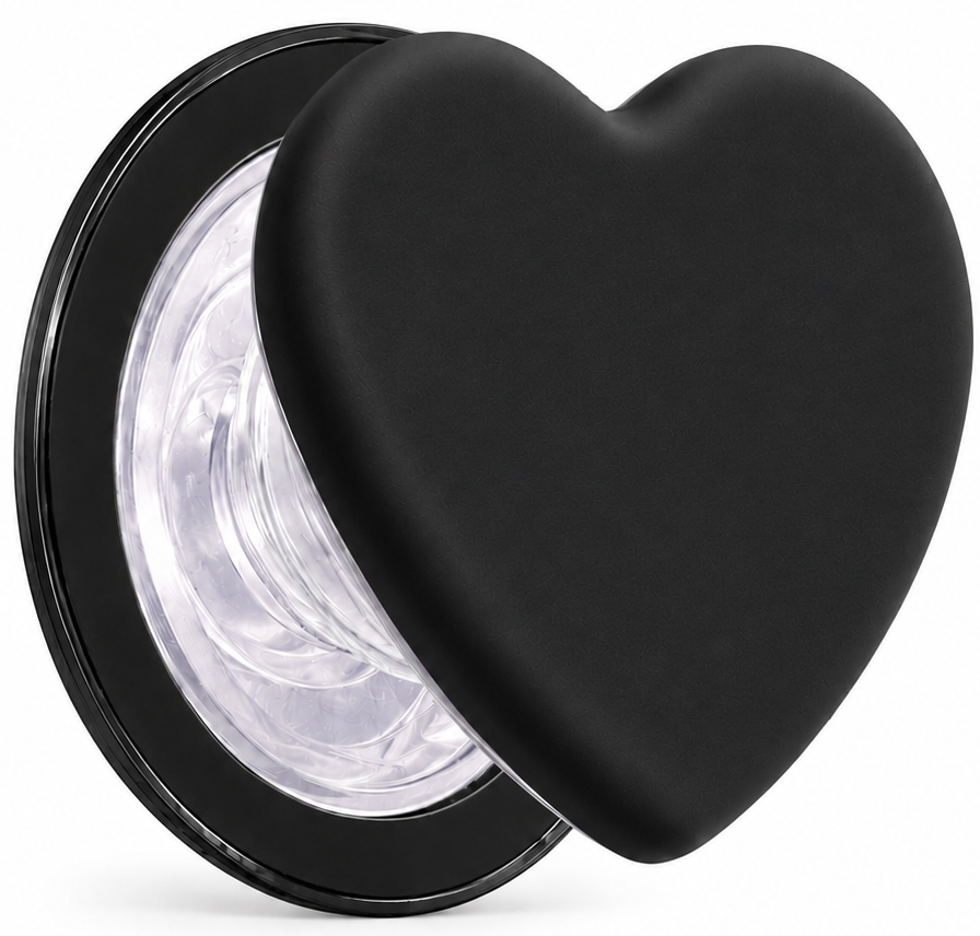 ROTAN Heart MagSafe Phone Grip | Cute Magnetic Phone Grip - Black